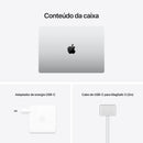 Apple MacBook Pro (de 14 polegadas, Processador M1 Pro da Apple com CPU 8‑core e GPU 14‑core, 16 GB RAM, 512 GB SSD) - Cinzento sideral