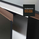 Cozinha Completa Madesa Reims Xc260001 com Armário, Balcão e Tampo - Preto