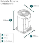 Ar-Condicionado Split HW Springer Midea Air Volution 12.000 BTUs Só Frio 220V