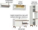 Cozinha Completa Madesa Reims 250004 com Armário e Balcão - Branco