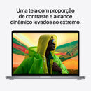 Apple MacBook Pro (de 14 polegadas, Processador M1 Pro da Apple com CPU 8‑core e GPU 14‑core, 16 GB RAM, 512 GB SSD) - Cinzento sideral
