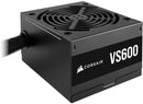 Corsair FONTE ATX 600W - VS600-80 PLUS WHITE - COM CABO DE FORCA - CP-9020224-BR, PRETO