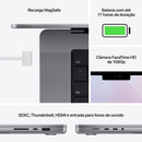 Apple MacBook Pro (de 14 polegadas, Processador M1 Pro da Apple com CPU 8‑core e GPU 14‑core, 16 GB RAM, 512 GB SSD) - Cinzento sideral