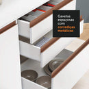 Cozinha Completa Madesa Reims Xa250003 com Armário e Balcão - Branco