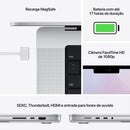 Apple MacBook Pro (de 14 polegadas, Processador M1 Pro da Apple com CPU 8‑core e GPU 14‑core, 16 GB RAM, 512 GB SSD) - Cinzento sideral