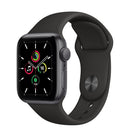 Apple Watch SE 44mm Caixa Cinza-Espacial e Pulseira Esportiva Preto