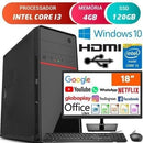 Computador Completo Intel i3 4GB de RAM SSD 120GB Windows 10 PRO Monitor 18,5” + Teclado e Mouse