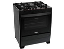 Fogão Dako Supreme Glass Preto 5 Bocas Mesa De Vidro