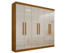 Guarda-Roupa Casal Malibu 6 Pt Imbuia E Off White